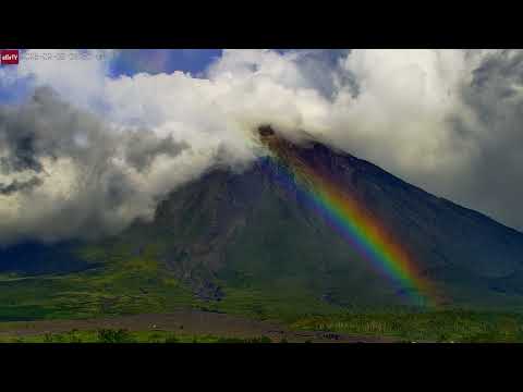 Feb 9, 2025: Bright Rainbow at Semeru Volcano, Indonesia