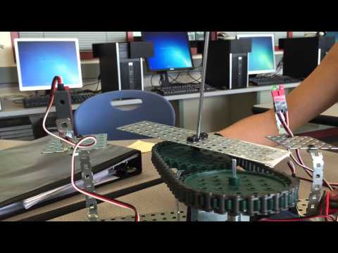 Techrocks Bridge line trackers and Chain Drive PLTW Semester 2 2015