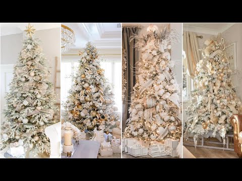 Christmas White Tree Designs/Beautiful Christmas Tree Ideas 2023