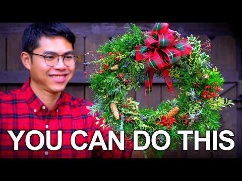 How to Make Wreath from Your Backyard