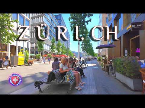 ZURICH SWITZERLAND ✨ Walking tour along EUROPAALLEE ` from Main Station 4K HDR