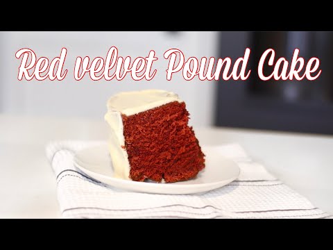 Simple Decadent RED VELVET POUND CAKE Recipe | Perfect for Valentines Day desert