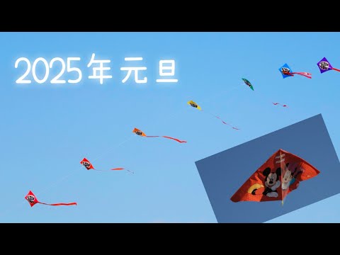 家族で凧上げできる広〜い公園(唐古・鍵遺跡公園)  元日からほっこりしたよ☺️  Kite flying 2025