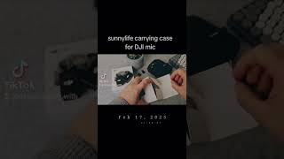 Sunnylife carrying case for DJI mic2 #unboxing #dji #djimic2 #djimic #asmr #sunnylife