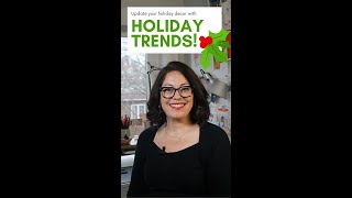 Update your holiday decor with new holiday trends! #holidays