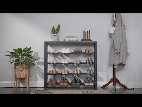 Industrial Design Shoe Organization Storage Rack, Furniture, Home Improvement - ULBS15BX - VASAGLE