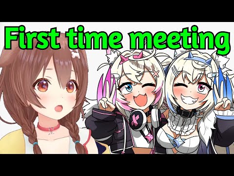 Korone and FUWAMOCO Finally Met for the First Time During Her Call-in Stream [Hololive/Cerberus]