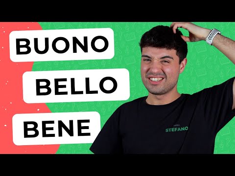 BUONO vs BELLO vs BENE: which one to use in Italian?