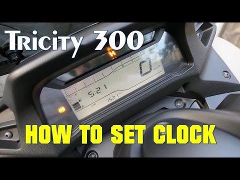 YAMAHA TRICITY 300 - HOW TO SET CLOCK