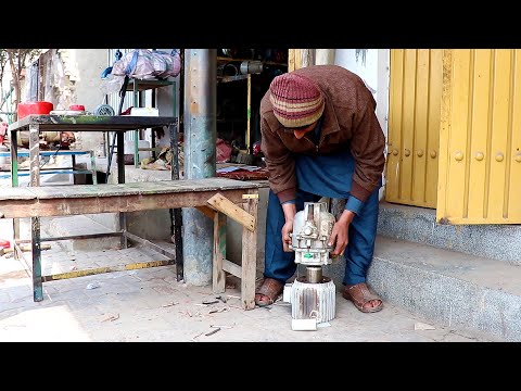 Amazing electric motor rewinding technique of young electrician