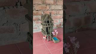 Beautiful miniature clay house 🏠 || #clayhouse #mudhouse #craft