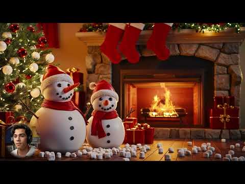 Cozy Christmas Fireplace Instrumental 🔥Relaxing Christmas Music Fireplace