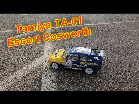 Tamiya Michelin Pilot Sport Escort Cosworth, TA-01 Chassis                    Details in Description