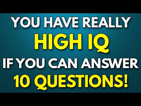 Only A GENIUS Can Answer 10 Questions CORRECTLY - SENIORS Quiz to Test YOUR General Knowledge!