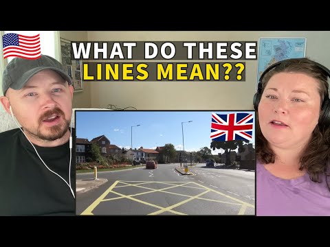 Americans React to UK Road Markings - These Are SO Different!