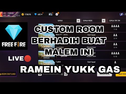 TEAM CODE + CUSTOM ROOM BERHADIAH KHUSUS BUAT MALAM INI RAMEIN