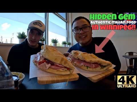 WINNIPEG LOCAL FOOD!! HIDDEN GEM AUTHENTIC ITALIAN FOOD IN WINNIPEG MANITOBA!! 🇮🇹 [4K]