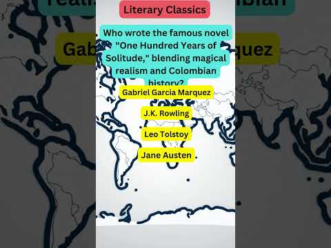 Trivia || Literary Classics || 1  #geographychallenge #countryfacts #culturalexploration