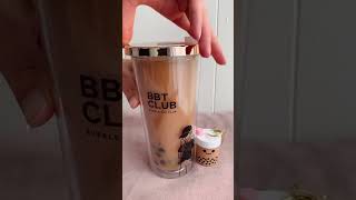 This is THE Cutest Reusable Boba Straw ❣️ | BUBBLE TEA CLUB #shorts #bubbletea #homecafe