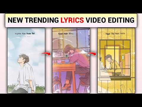 Painting Art Image Lyrics Status Video Editing | New Trending Lyrics Video Editing Capcut