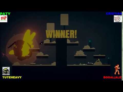 Stick fight game (gameplay de a 4) Por Tuteheavy