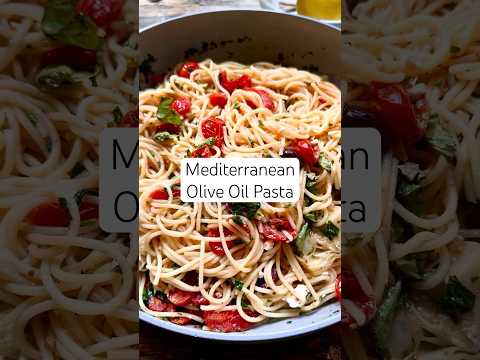 Make a Healthy Pasta Recipe in 20-Minutes or less! (Mediterranean Pasta) #pastarecipe