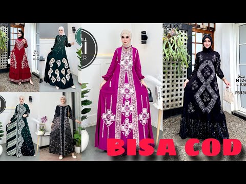 BISA COD Gamis Cantik Twill Ori Terbaru Order WA 089665538102 #gamistwill #tkw #dress #shorts #short