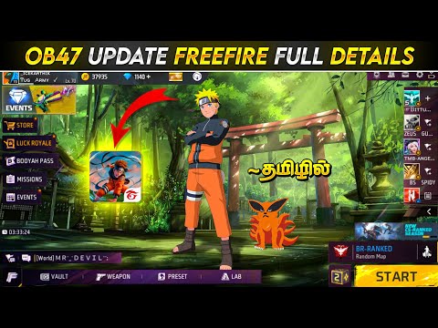 💥 Naruto வந்தாச்சு...🥳😍 Freefire OB47 Update Big Changes Full Details in Tamil | ff Ob47 Update