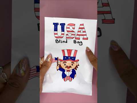 USA Blind Bag! #blindbag #papersquishy #papercraft #diy #asmr #blindbagopening