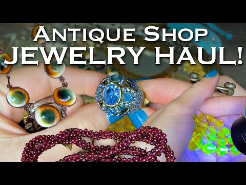 Antique Shop Jewelry Haul! Vintage, antique, sterling and more...