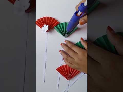 Beautiful and Unique wall hanging paper flower # quick and easy wall hanging paper flower