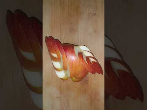 apple fruit carving ideas #fruitcarving #fruitart #fruit #trending #shorts #short #youtubeshorts