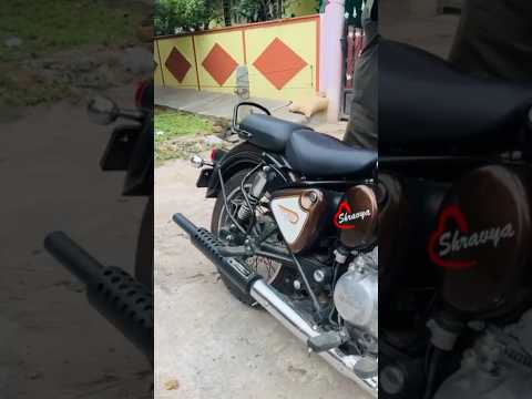 Barrel Scud exhaust sound on Reborn . #barrelexhaust #royalenfield