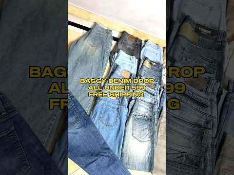 🔥 सबसे सस्ती baggy denim jeans | How to start thrift store in india | Baggy Cargo’s | Baggy Denim