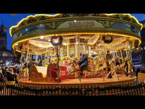 Christmas Fair 2022 @George Square | Glasgow George Square Christmas market | 4K