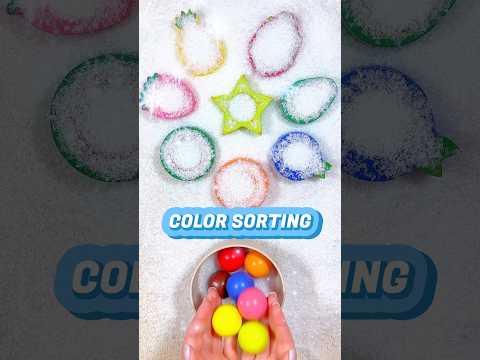 Color & Fruits Sorting Game for Toddlers | Colors for Toddlers and Babies #shorts