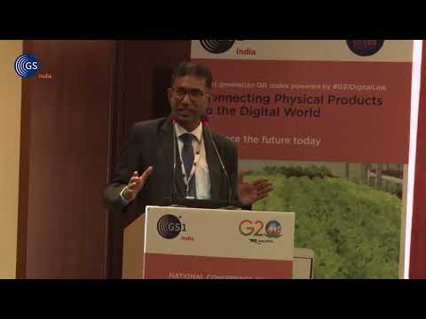 Mr. S. Swaminathan speaking at the National Conference on QR Code Implementation on Agri-Inputs