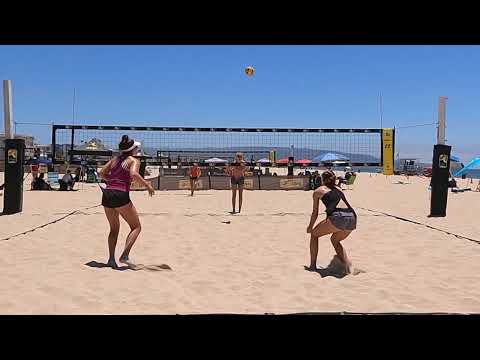 2022 AVPJunior Nationals - Girls 18U Day 1 Pool - Moss/Galley vs Edwards/Schrock Set 2