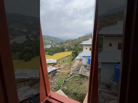 Beautiful view from one of the the restaurants at Paro #thimphubhutan #travel