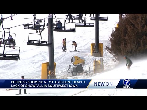 Lack of snow is no problem at Mt. Crescent for staff, skiers