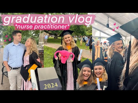 GRADUATE WITH ME 🥹 | nurse practitioner school graduation vlog