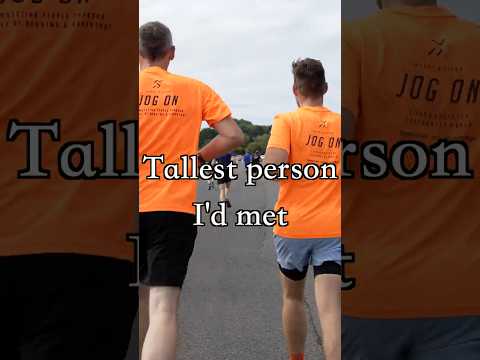 I took a 6'8 (2.03m) man to parkrun #5K #run