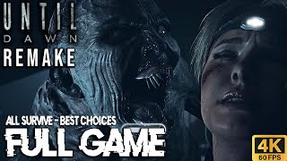 Until Dawn Remake - FULL GAME Walkthrough - (Everyone Survive/Best Choices) (2024) 4K60fps