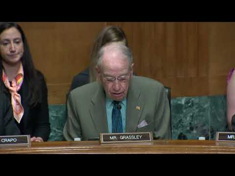 Grassley Questions Witnesses at Senate Finance Committee Hearing on Combating the Fentanyl Crisis