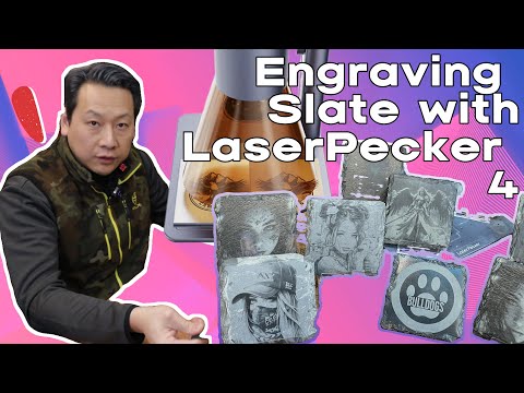 Easy engraving Slate with LaserPecker 4  by Benson Chik If mistake made, sand and do it again