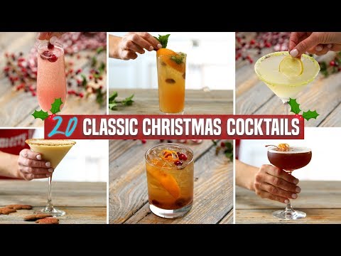 20 Classic Christmas Cocktails | Holiday Cocktail Recipe Compilation | Perfect for Parties