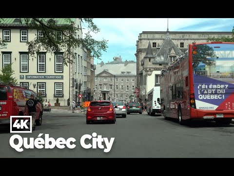 Driving in Québec City, Québec, Canada 4K (2022 Summer)