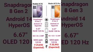 Redmi K70 Vs Redmi K70 Pro #sbtech #shortsfeed #redmi #xiaomi #shortvideo