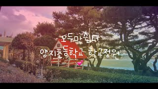 휴게쉼터,학교숲이 예쁜 양지초등학교