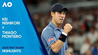 Kei Nishikori v Thiago Monteiro Highlights | Australian Open 2025 First Round